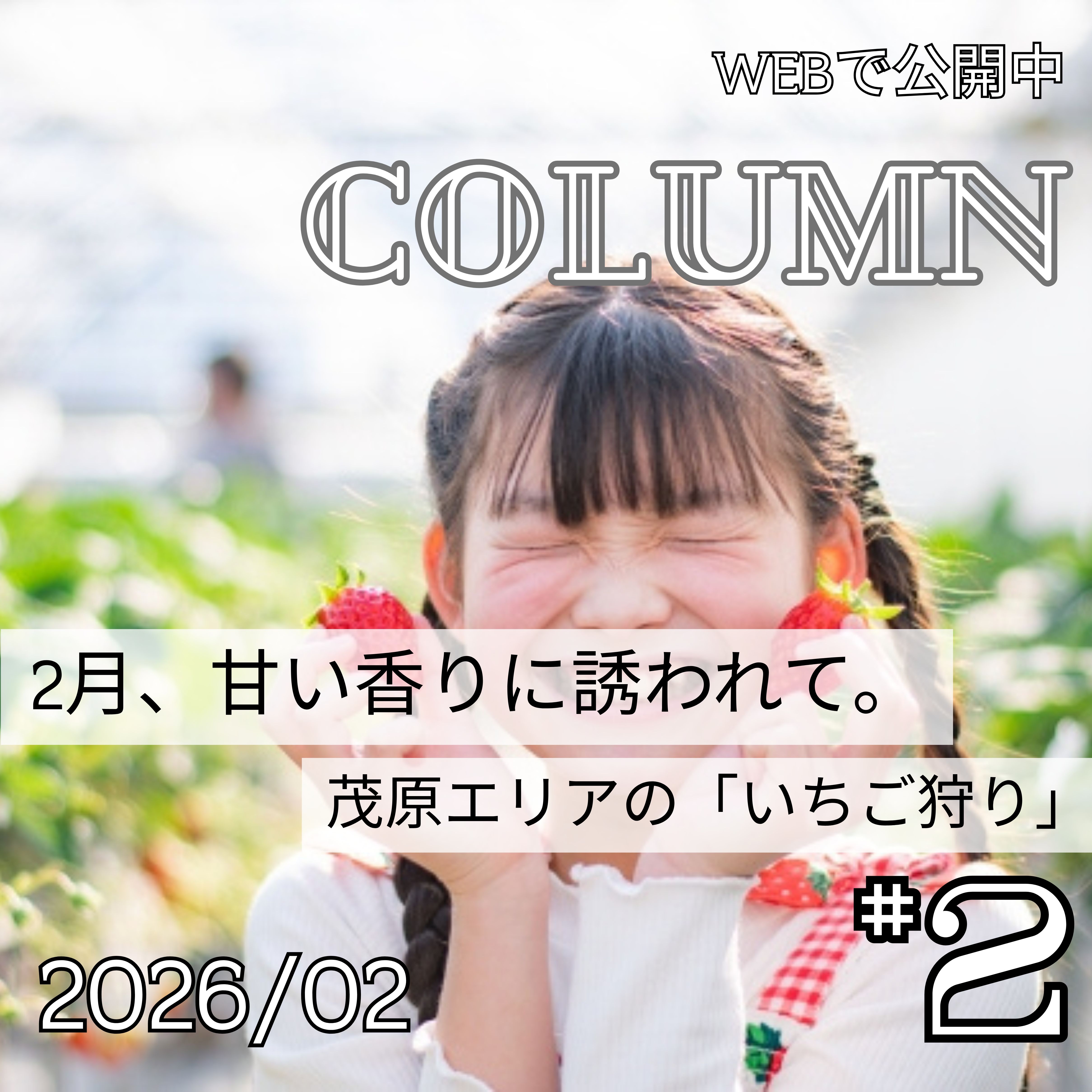 2月、甘い香りに誘われて。― 茂原エリアの「いちご狩り」
