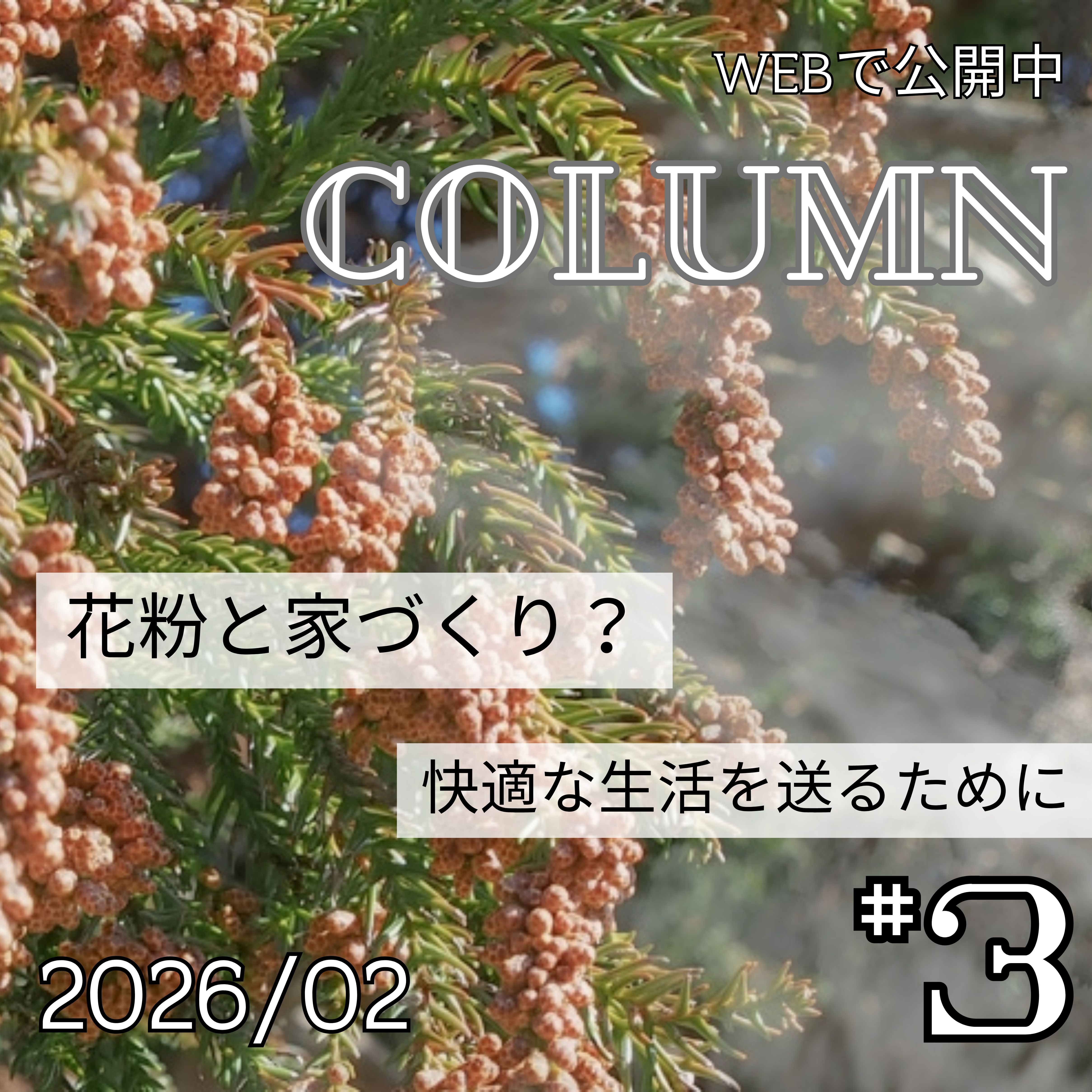 花粉と家づくり？-快適な生活を送るために