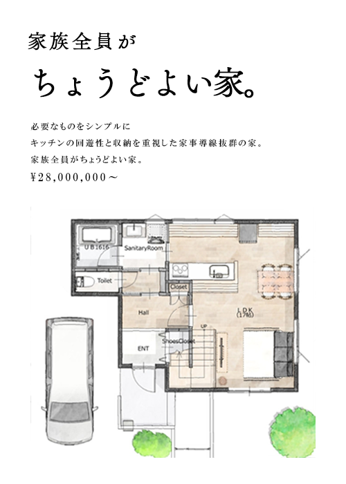 家族全員がちょうどいい家